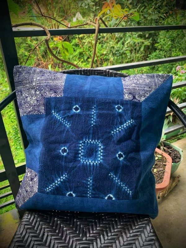 TAIE D'OREILLER INDIGO