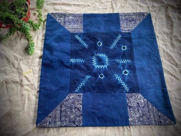 TAIE D'OREILLER INDIGO