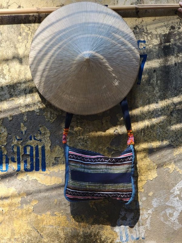 Pochette bleu indigo